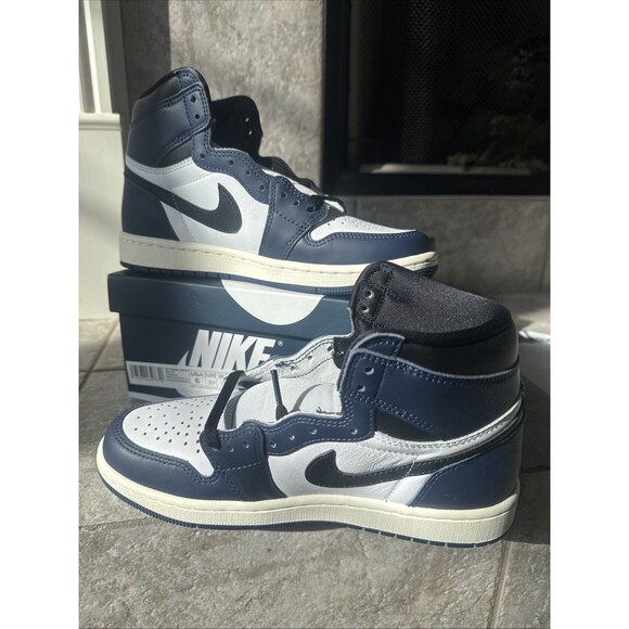 Jordan Other - Air Jordan 1 Retro High OG  Midnight Navy/Black-White-Sail DZ5485-401 Size 6 Men